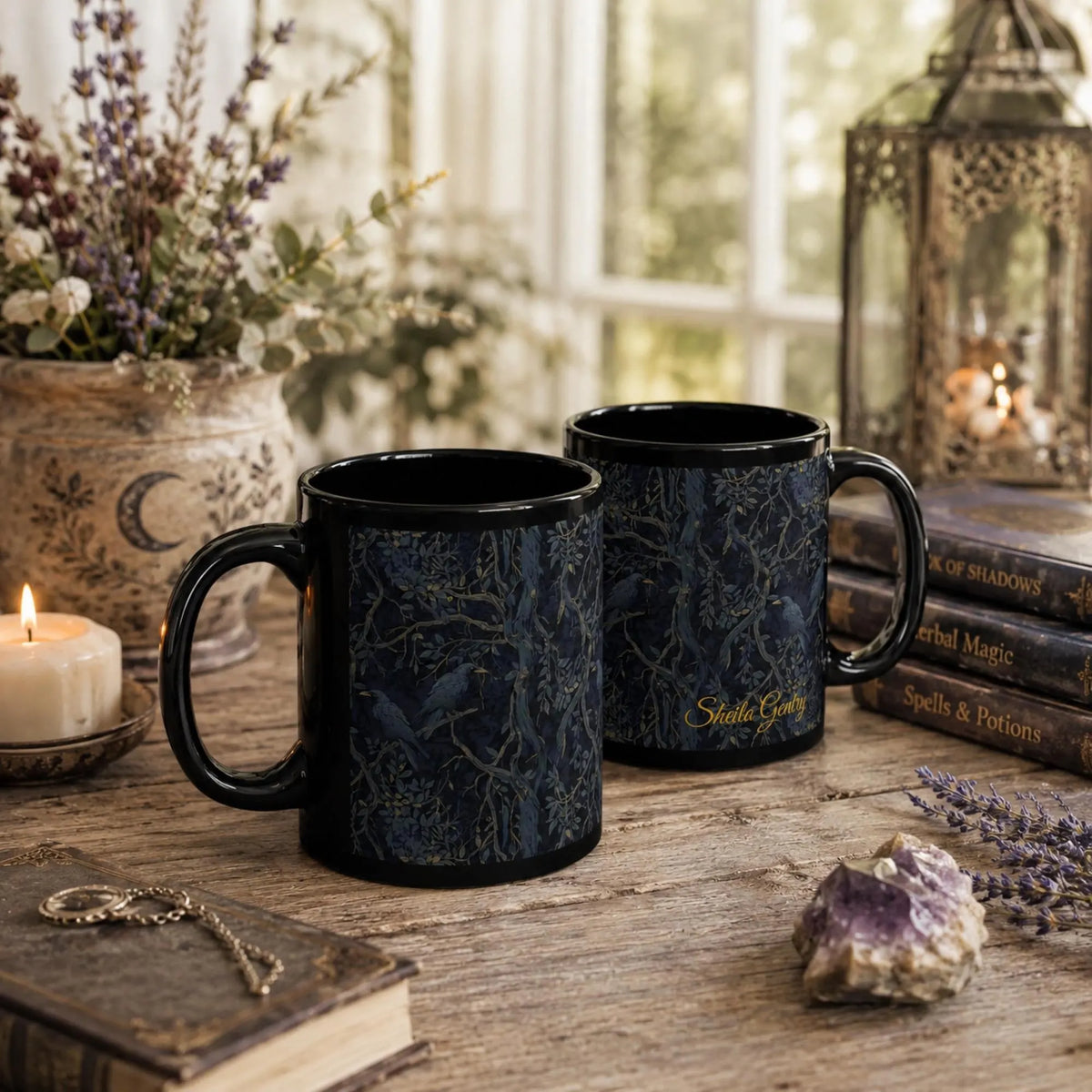 Dark Crow Personalized Mug & Journal Holiday Gift Idea