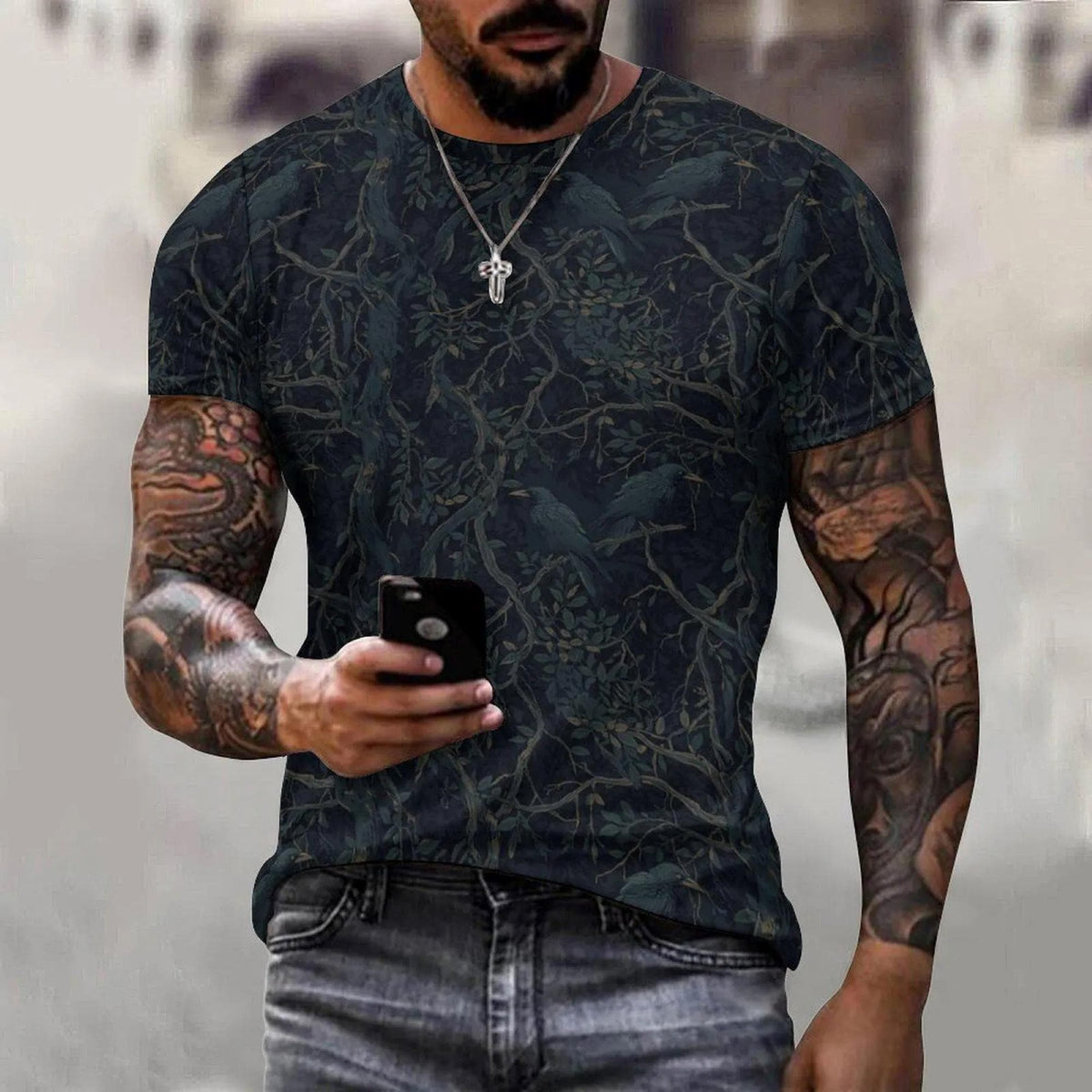 Perfect Gift Idea for Holidays Dark Romance Blazer Corporate Goth Clothing for Dad Dark Academia Shirt for Boyfriend Crow Lover Tshirt Gift