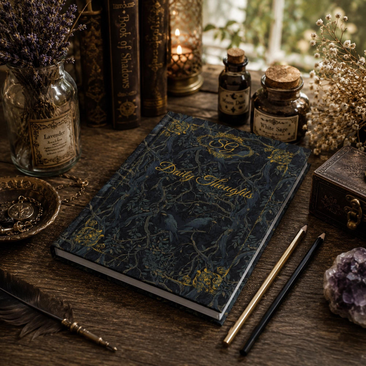 Dark Crow Personalized Mug & Journal Holiday Gift Idea