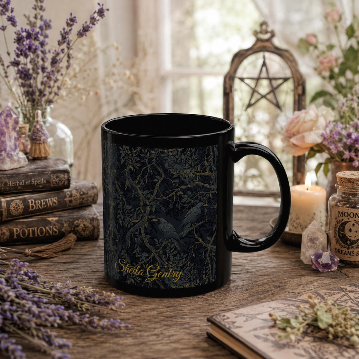 Dark Crow Personalized Mug & Journal Holiday Gift Idea