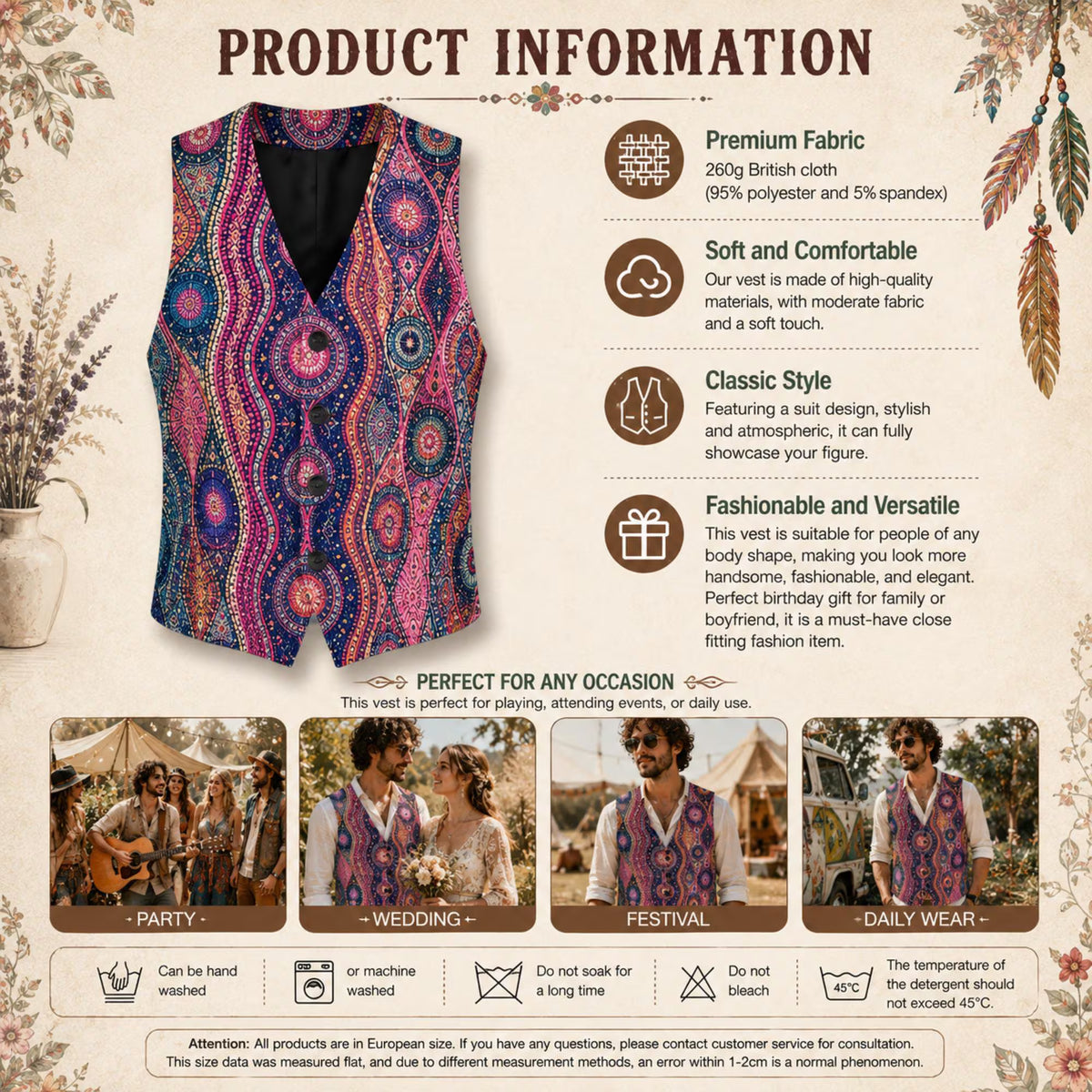 Bohemian Vest Design Collection