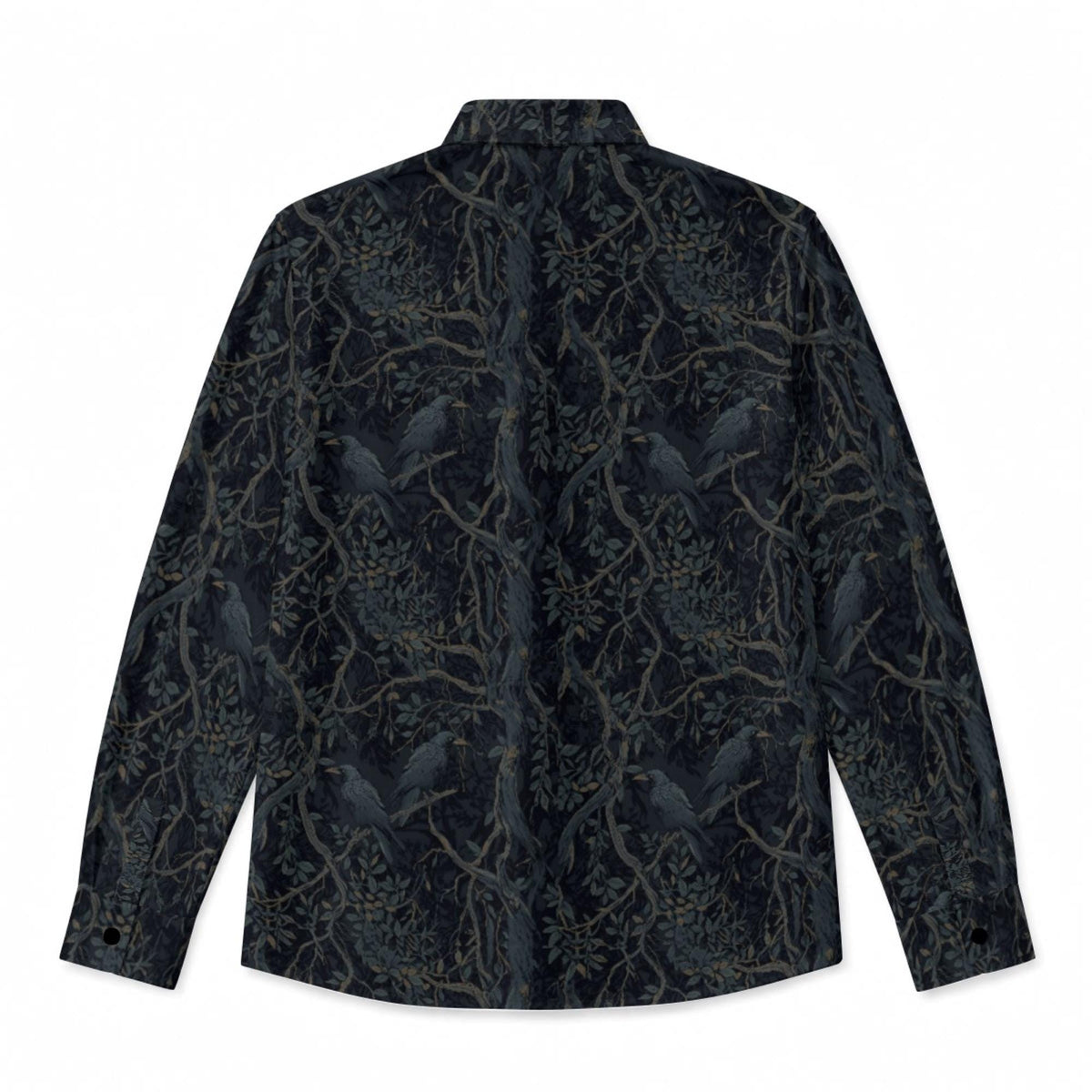 Dark Romance Satin Mens Shirt for Boyfriend Whimsigoth Snake Spider Crows surrounded by Roses Dark Academia Clothing for Grandpa Dad Brother