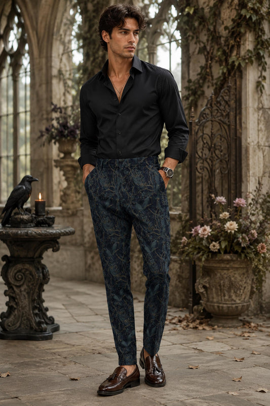 Gothic Menswear for the Corporate Goth Man William Morris Gothic Tie Whimsigoth Clothing Gift Idea for Business Professional Edgar Allen Poe