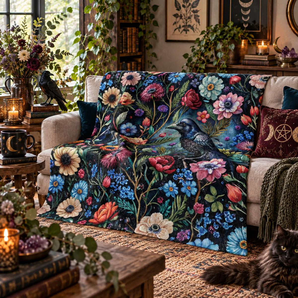 Raven Crow Blanket