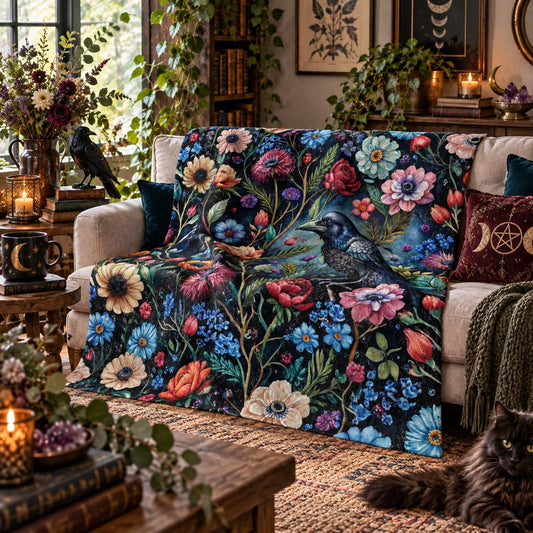 Raven Crow Blanket
