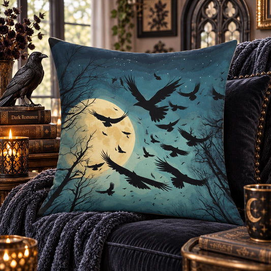 Raven Crow Pillow
