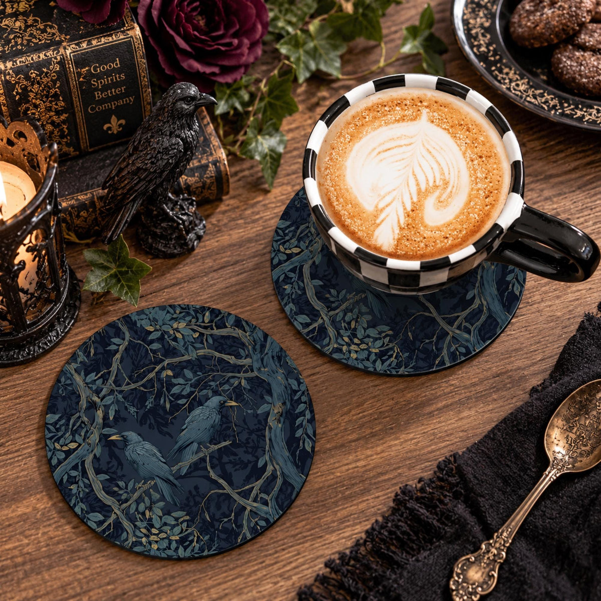 Groomsmen's Gothic Whiskey Glass and Accessories