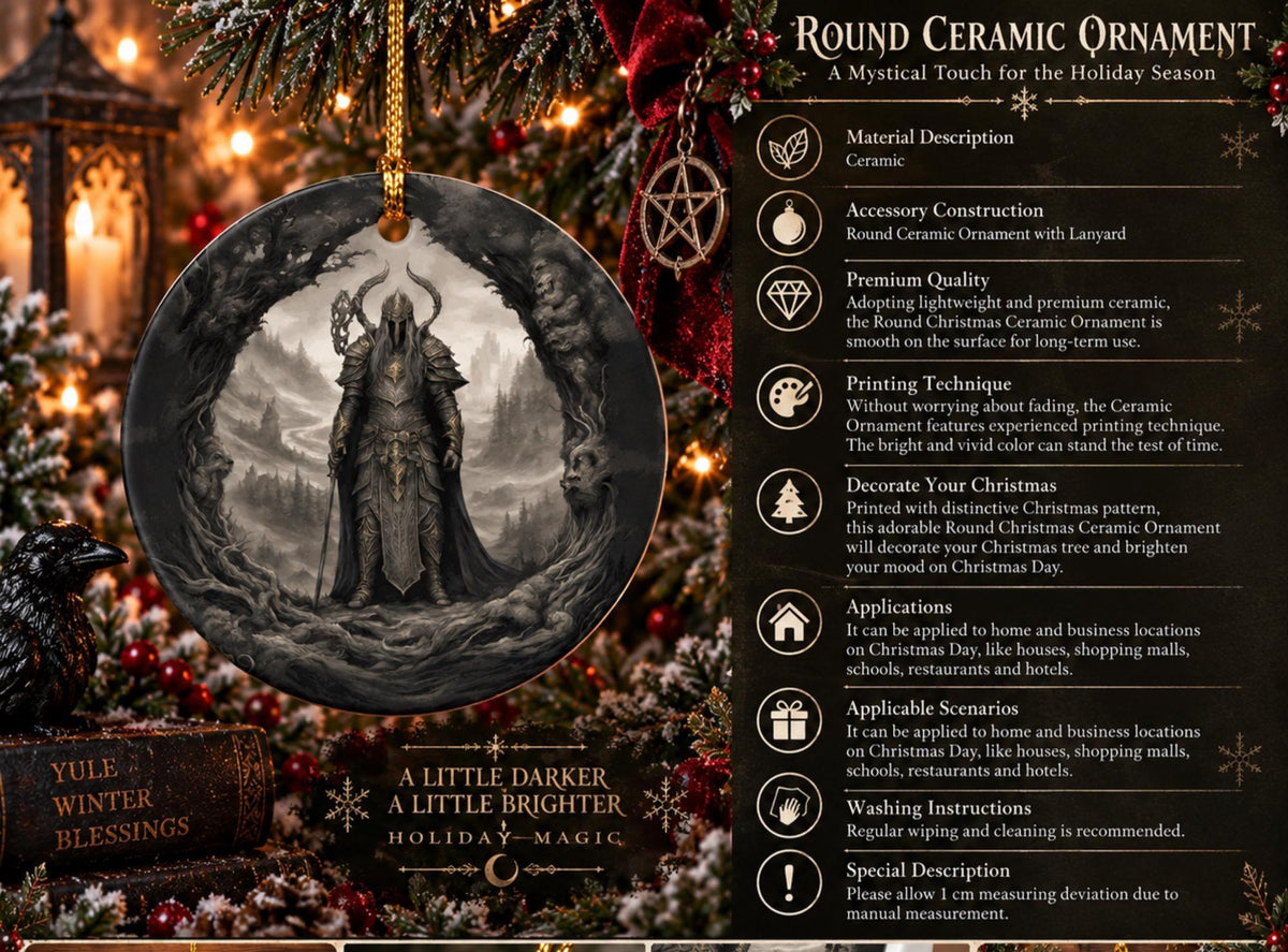Great Gift Idea for Gamer Elden Ring Warrior King Christmas Season Ornament Dark Souls Gothic Video Game Decor Gift for Son for the Holidays