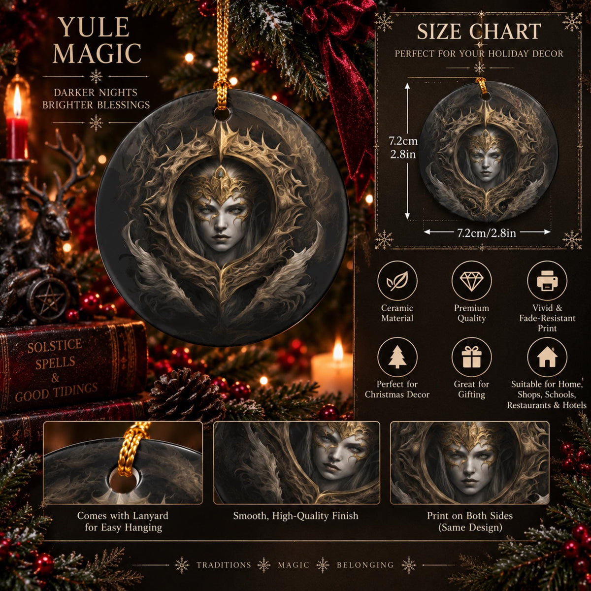 Fantasy Gamer Gift Idea for Christmas Gift Elden Ring Zelda Holiday Ornament Video Gamer Christmas Decor Gift for Son Dragon Age of Sigmar