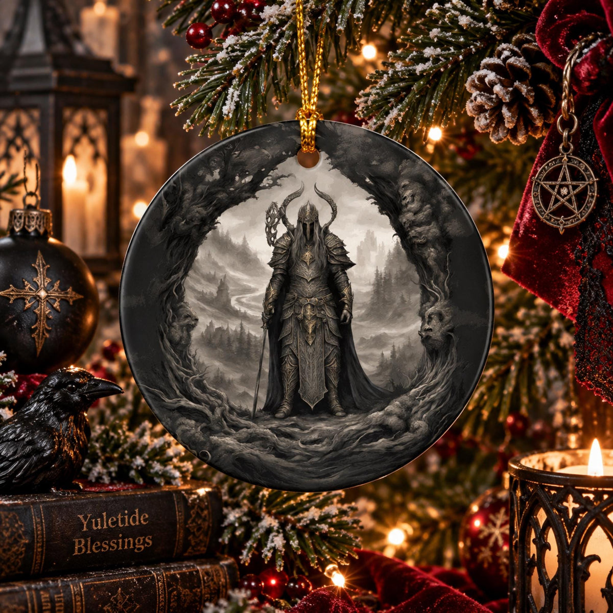 Elden Ring Gift Idea for Video Gamer Teen Gothic Gamer Christmas Decor for the Holiday Decor Idea for Goth Coworker Dark Souls Age of Sigmar