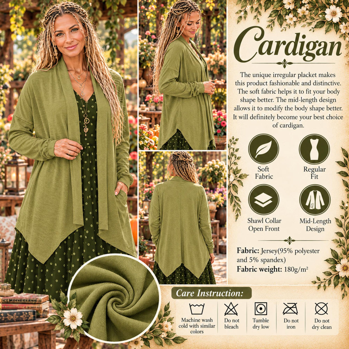 Practical Magic Inspired Garden Green Wardrobe
