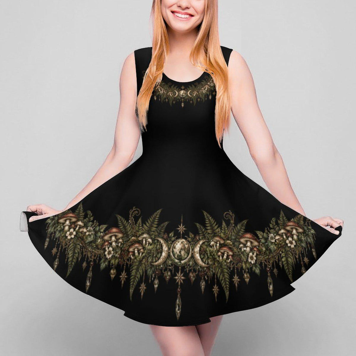 Woodland Mushroom and Moon Dress Collection