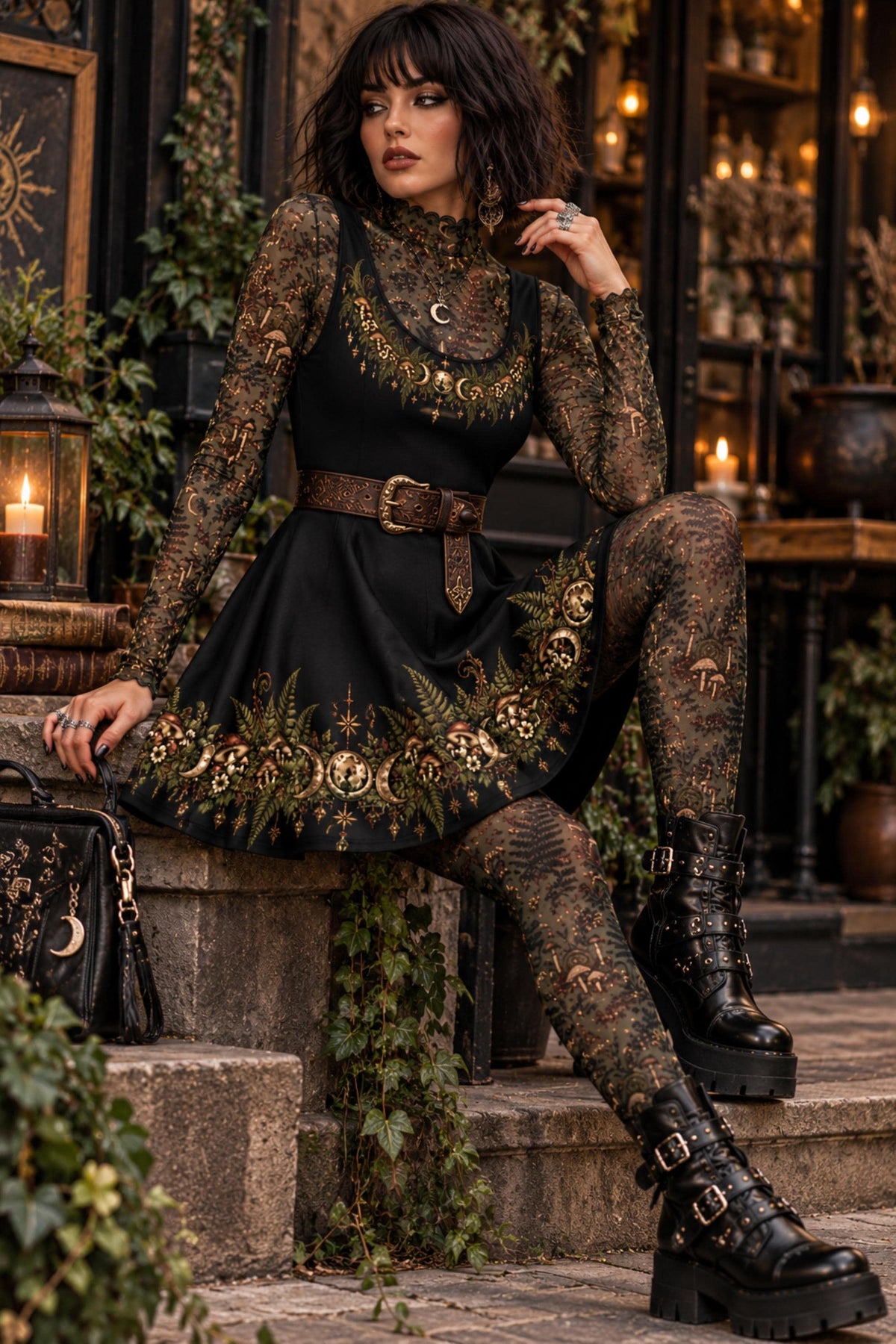 Woodland Mushroom and Moon Dress Collection