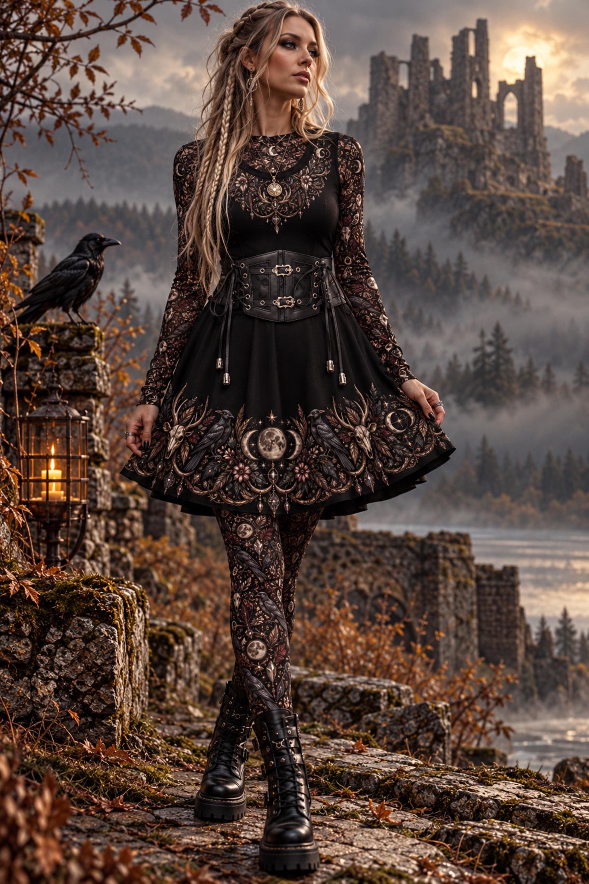 Viking Witch Dress and Layering Collection