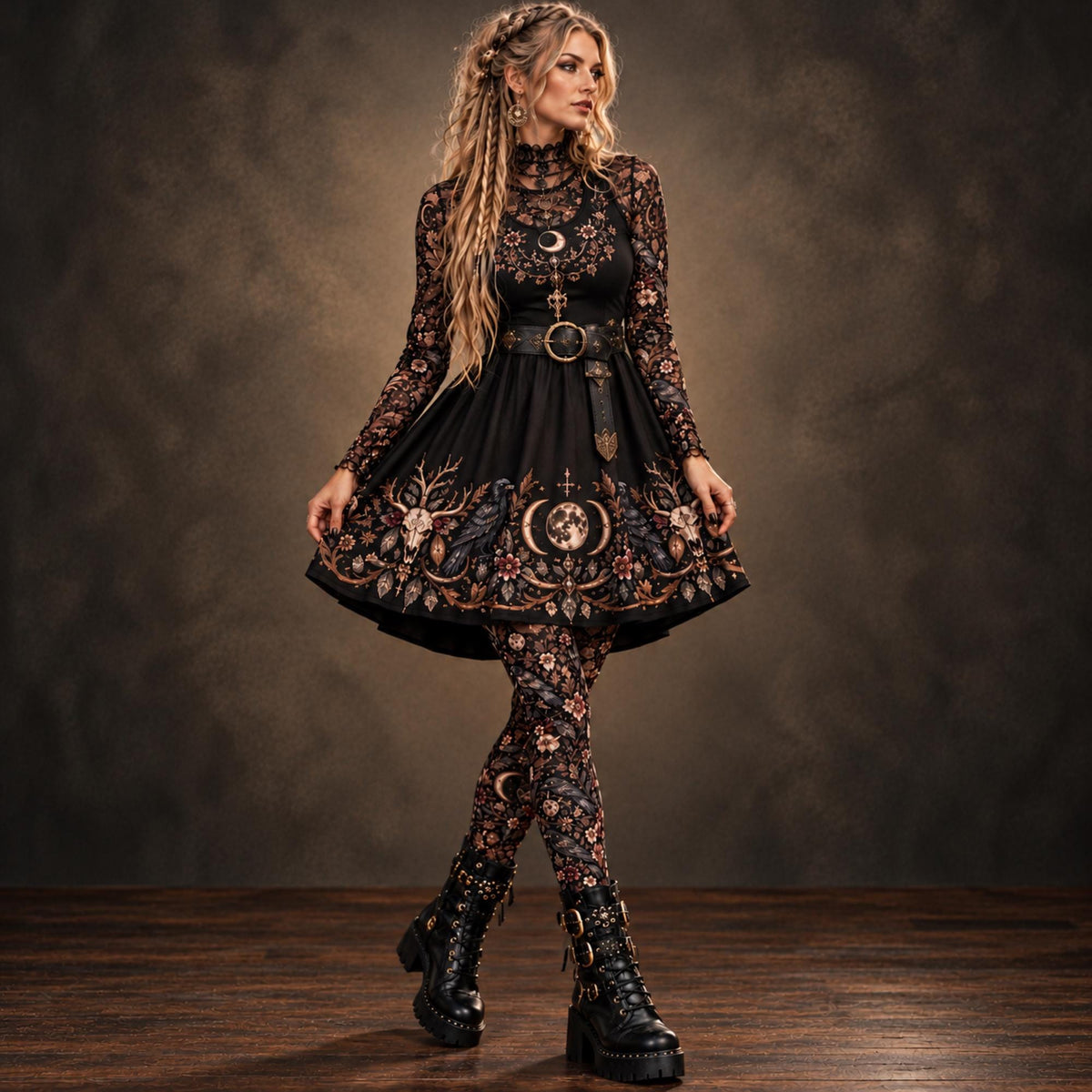 Viking Witch Dress and Layering Collection