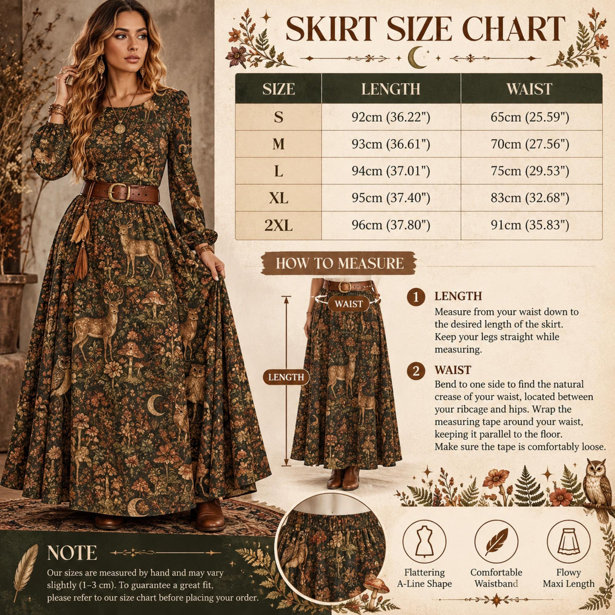 Enchanted Woodland Tops and Maxi Skirt
