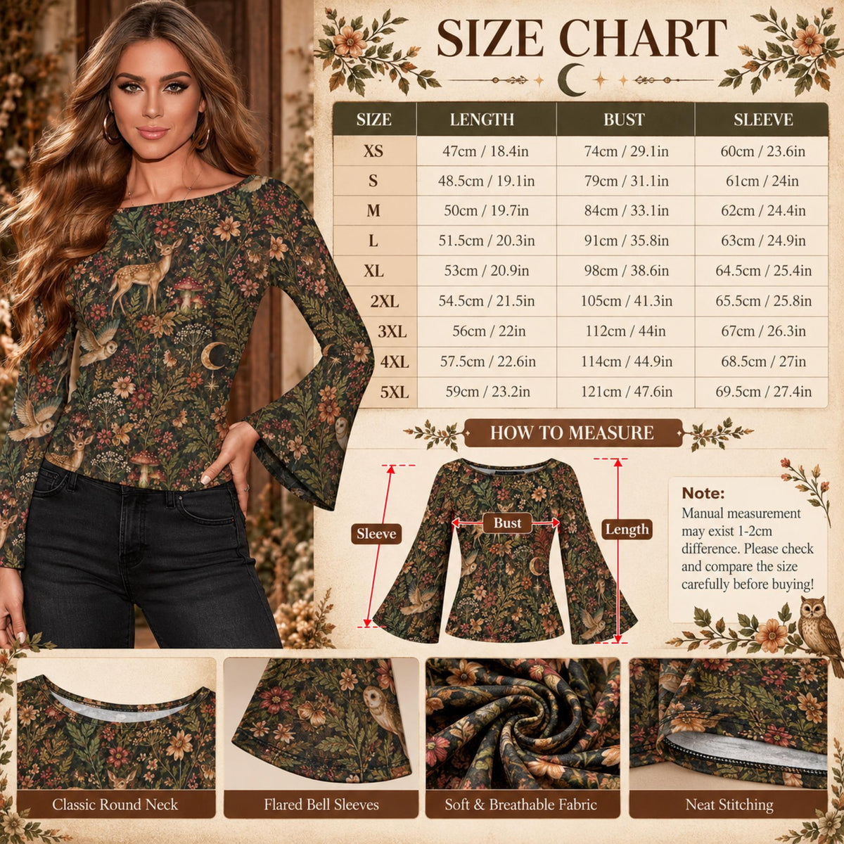 Enchanted Woodland Tops and Maxi Skirt
