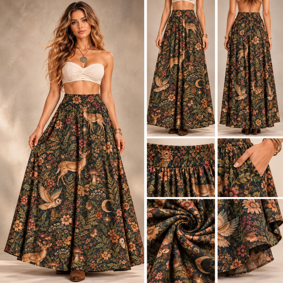 Enchanted Woodland Tops and Maxi Skirt