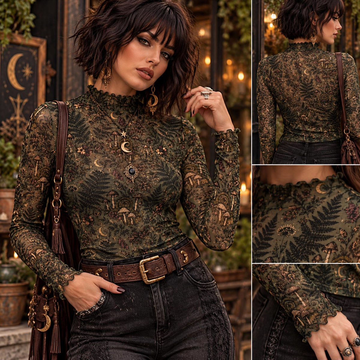 Woodland Mushroom and Moon Dress Collection