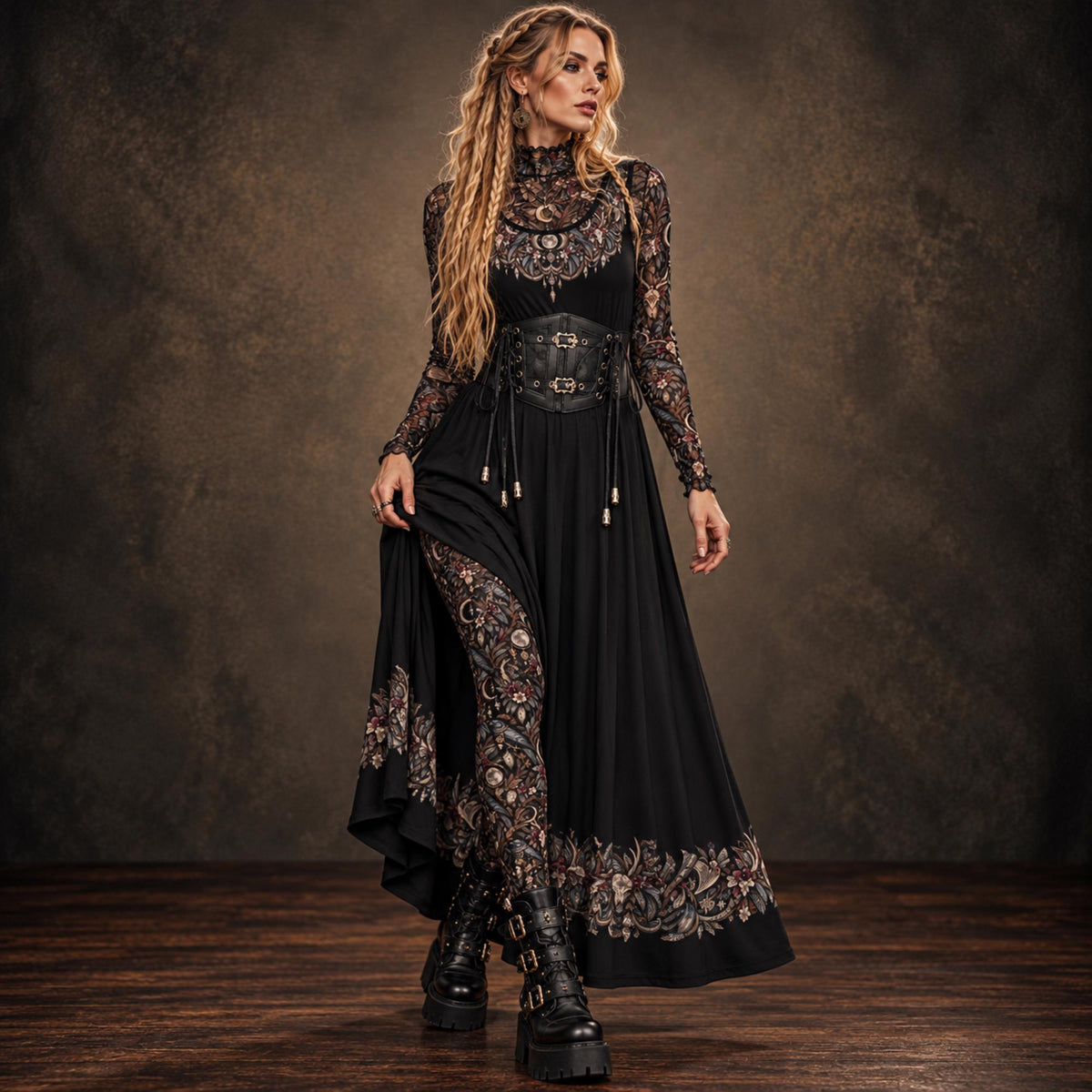 Viking Witch Dress and Layering Collection