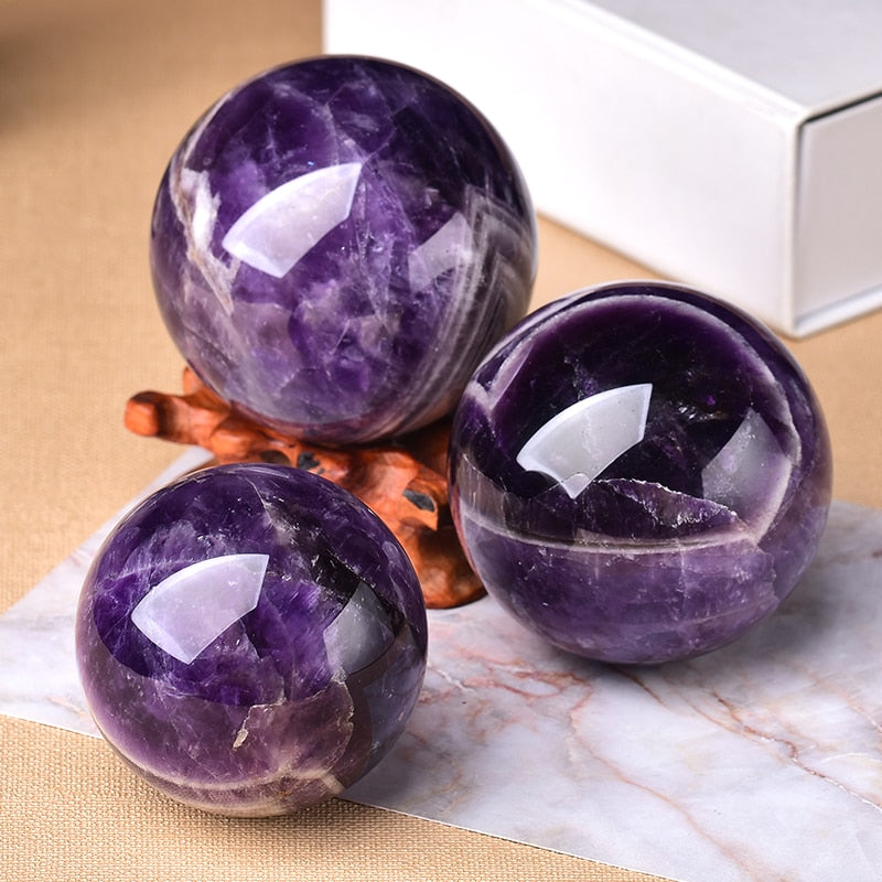1PC Natural Polished Crystal Stone Ball - The Witchy Gypsy